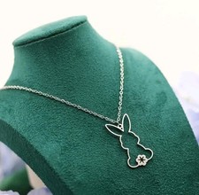 Rabbit Necklace Silver