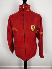 Men’s Ferrari Michael Schumacher Racing Fleece Jacket F1 Official Size L Rare