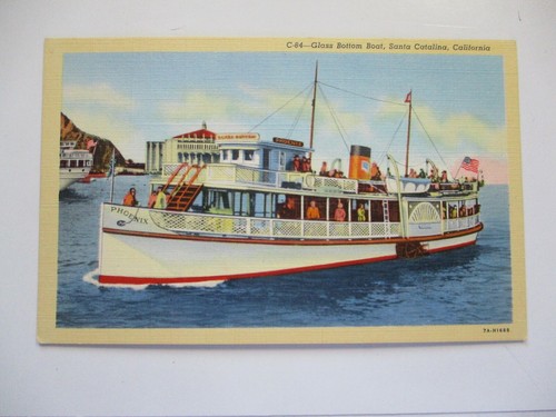 Linen1940s postcard glass - linen1940s ,