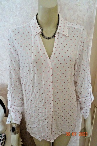 Matalan white red dot tail - white,