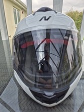 Nitro XL F441 Flip-Front Motorcycle Helmet with Extra Visor