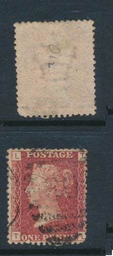 1864 penny red sg43 plate - sg43,,