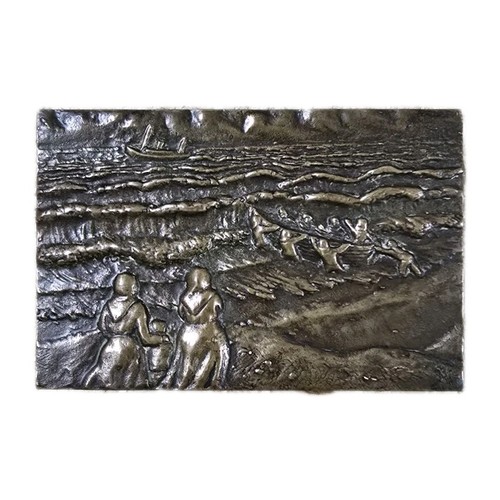 Scandinavian bronze relief - scandinavian,