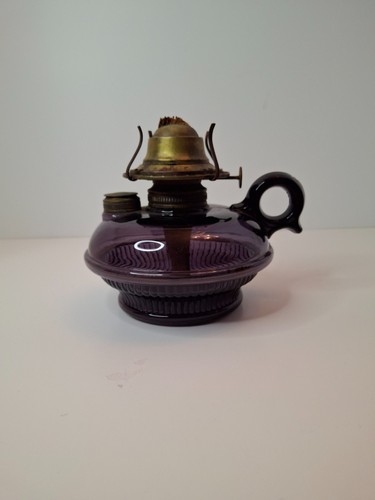 Antique amethyst glass finger - antique,