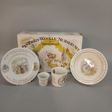 Wedgwood Mrs Tiggy Winkle China Nursery Set Beatrix Potter Egg Cup Plate Mug -CP
