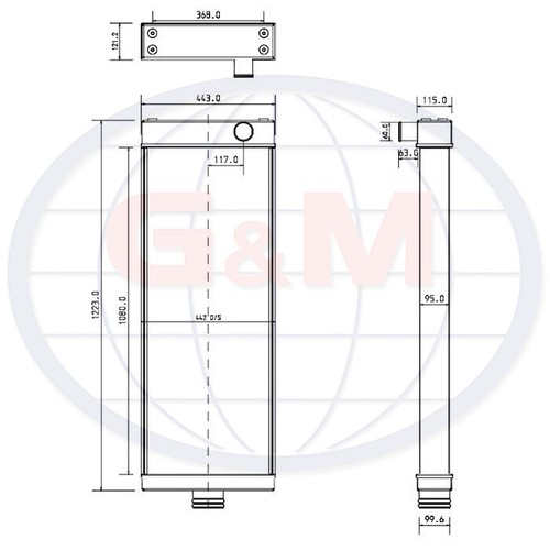 Radiator for komatsu rigid - for,