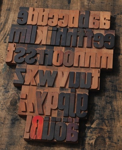 Alphabet mm letterpress - alphabet, 72