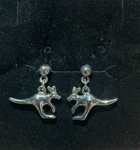 Kangaroo dangle earrings - kangaroo,