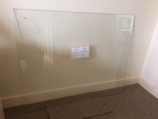 Kitchen Splashback Heat Resistant Clear with Pre Drilled Holes & Fixings