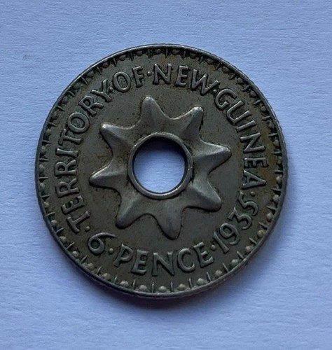 New guinea pence coin - pence,