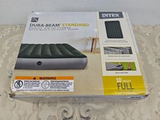 Intex Dura-Beam Standard Series Downy Airbed with Built-in Foot Pump, Full