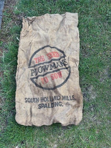 Large vintage farmers hessian - vintage,
