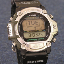 90s RETRO CASIO PRO-TREK PRT-30 Thermometer Altitude Watch [New Battery]
