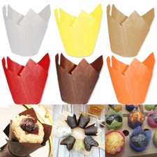 10~200X Tulip Baking Muffin Wraps Party Cupcake Liners Cup Paper Wrapper Decor