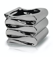 LARGE Silver Glazed Flower Pot