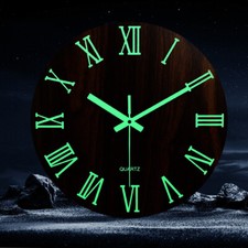 12" Round Luminous Clock Glow