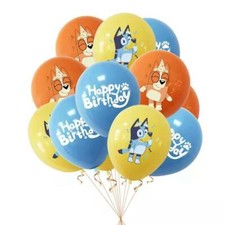 BLUEY Balloons x10 Birthday