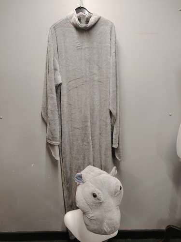 Mens ladies adult grey hippo - mens,