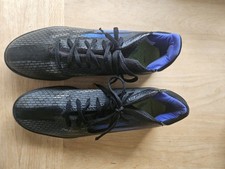Adidas X Speedflow 3 Black Blue Astro Turf Shoes Size UK 10