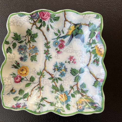 Vintage chintz dish - vintage,