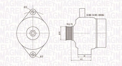 Magneti marelli 063731952010 - magneti,