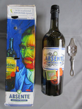 Absinthe Set - Box, Empty Bottle and Spoon