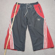 Adidas Retro Basketball Shorts Mens XL Red White Logo Adidas Dassler 3 Stripes 