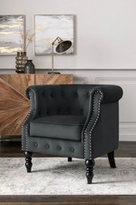 2 Next Accent Velour Armchairs