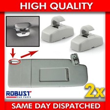 2X SUN VISOR HOOK CLIP BRACKET