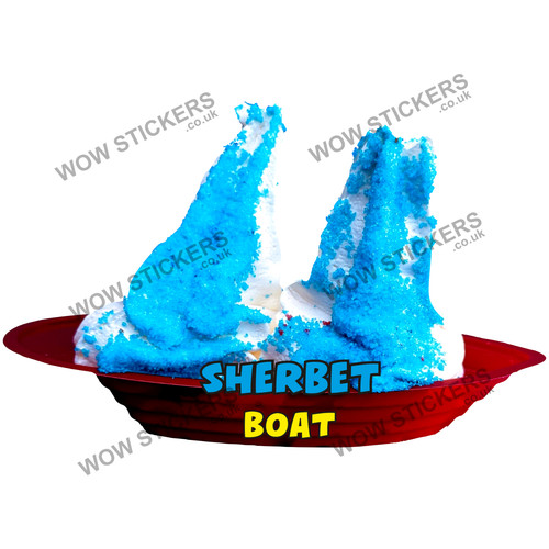 Ice cream van - sticker, blue