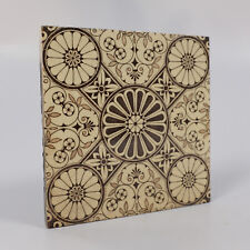 Antique Salvage Victorian Decorative Transfer Tile 6" (152mm)