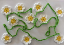 White Daisy Crochet Flower