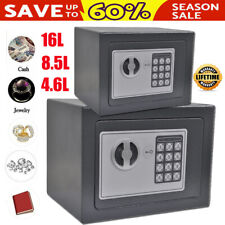 8.5L 16L SECURE DIGITAL STEEL SAFE ELECTRONIC SECURITY HOME OFFICE SAFETY Box