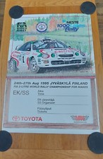 1995 WRC Nestle 1000 lakes Rally Finland posters Toyota Celica GT-FOUR ST205 TTE