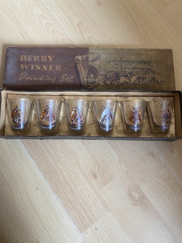 Vintage derby winners drinking - derby,