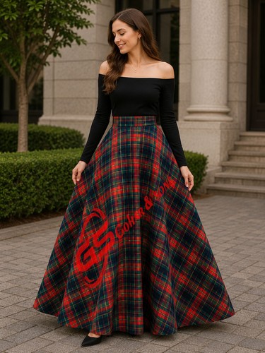 Macdonald tartan maxi circle - macdonald,