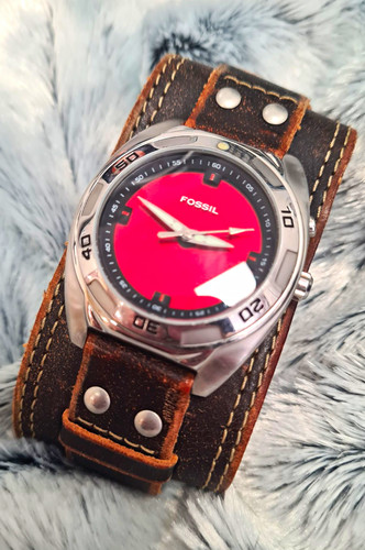 Fossil mens big - big, red