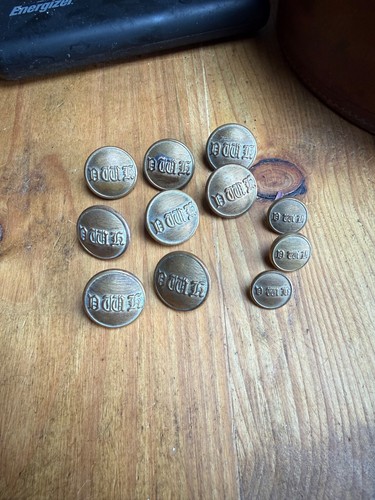 Vwh brass hunt - hunt, buttons