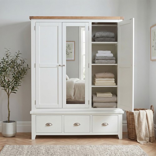 Mirrored wardrobe with - mirrored,