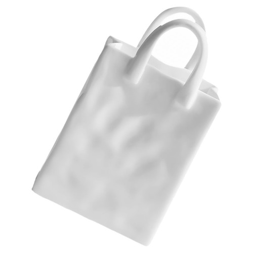 Bag shape ceramic vase large - bag,