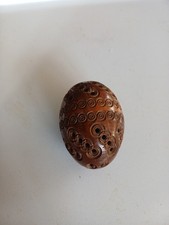 Vintage Carved Coquilla Nut