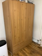 Pine Three-Door Wardrobe with