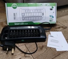EBL Smart LCD charger 10 Bays AA AAA 9V  Ni-Mh / Ni-Cd Battery Charger