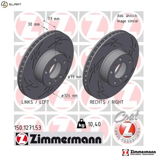 Brake disc 150 1271 for - 2x, 150.1271.53
