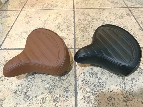 Bicycle seat black brown - or,