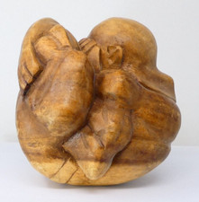 Hand carved weeping buddha - hand-carved,