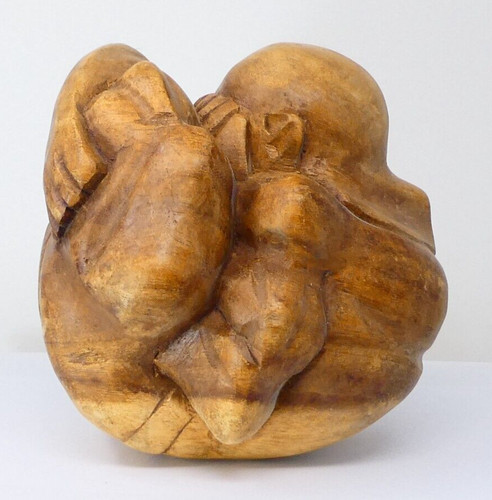 Hand carved weeping buddha - hand-carved,