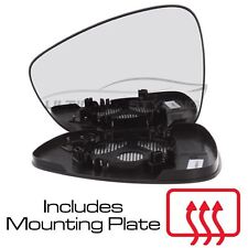 Wing Mirror Glass Citroen C3 2010-2017 Chrome Heated Convex Passenger Side Left