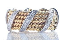 Tiffany & Co. Five Row Jean Schlumberger Diamond Rope Ring