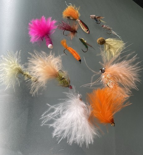 Job lot fishing flies - lot,